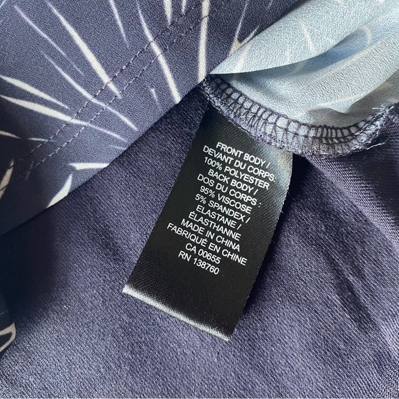 RW&Co Navy Patterned Top - Picture 6 of 6